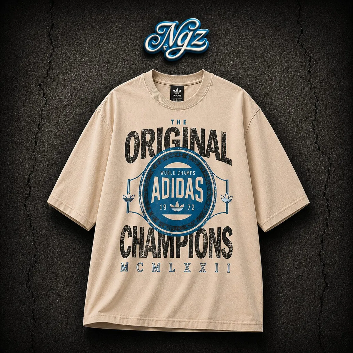 Adidas Originals Champions — remera streetwear original, vista frontal