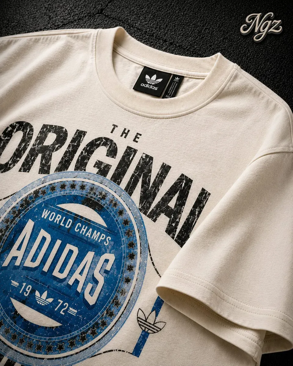 Adidas Originals Champions — remera streetwear original, vista trasera