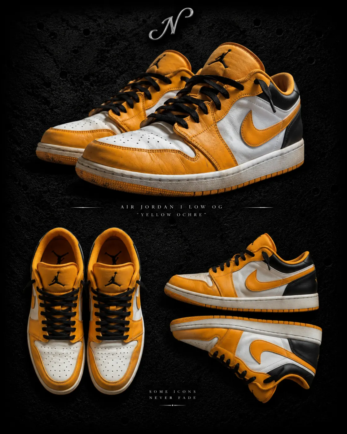 Air Jordan 1 Low 'Taxi' — zapatilla streetwear original, vista frontal