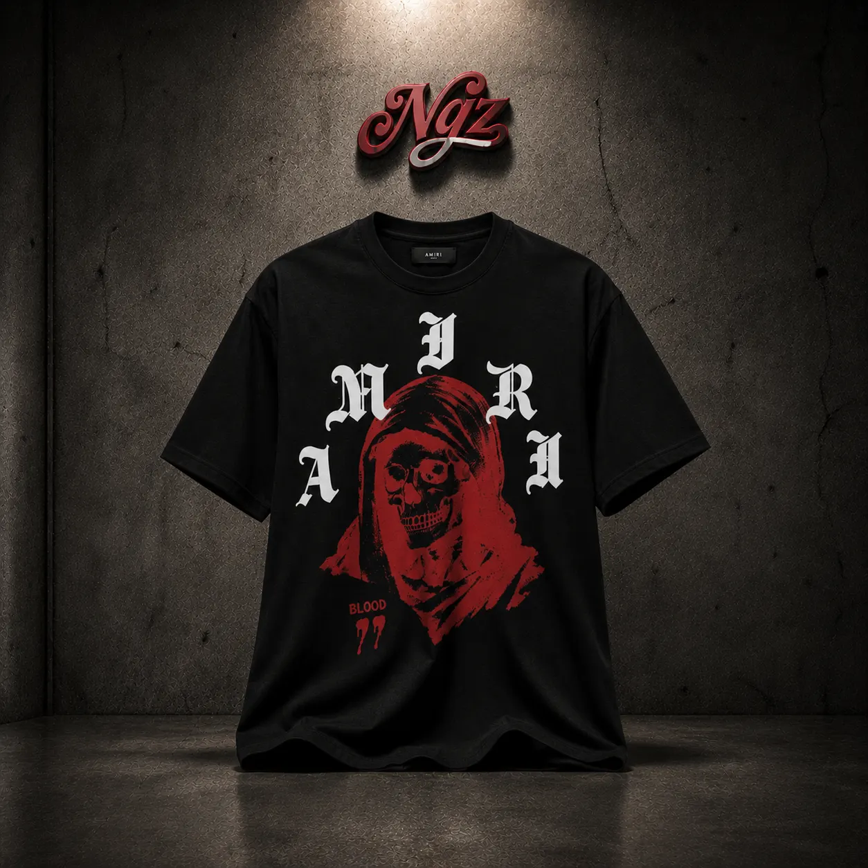 Amiri x Wes Lang Solar Kings — remera streetwear original, vista frontal