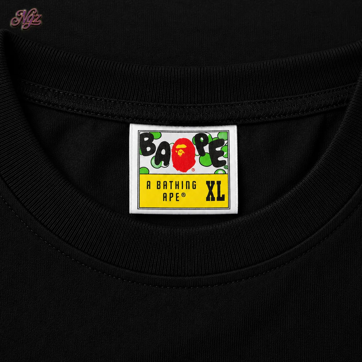 BAPE Colors By Bathing Ape Tee BlackPurple — remera streetwear original, vista trasera