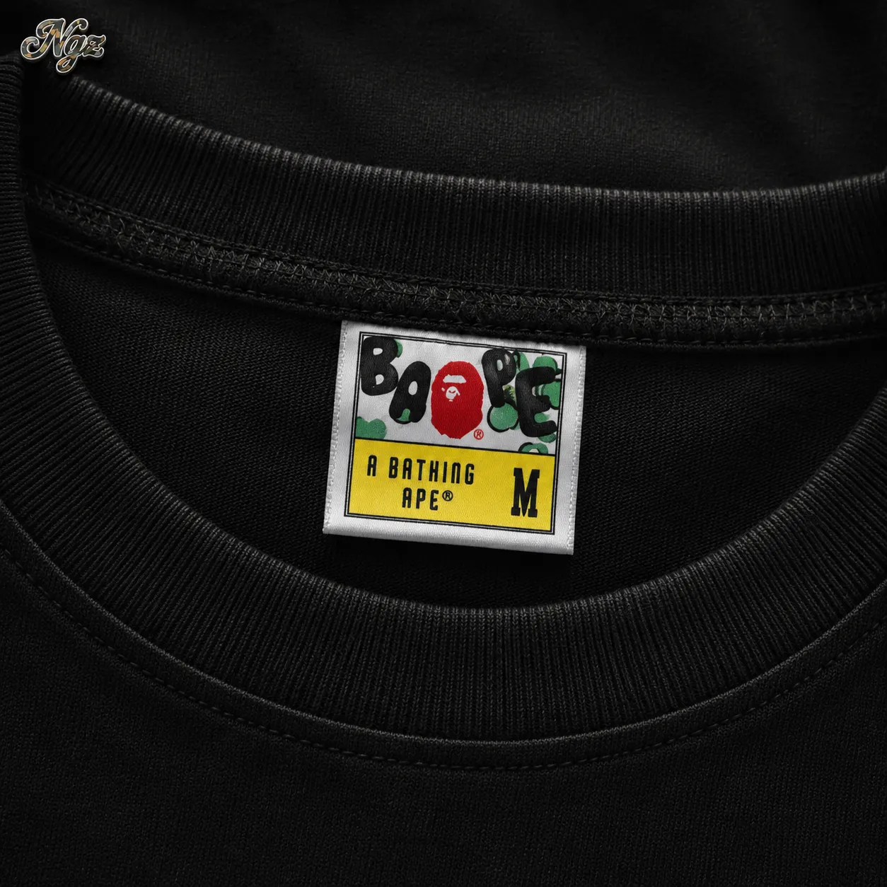 Bathing Ape "STA Over Print 1st Camo BAPE — remera streetwear original, detalle