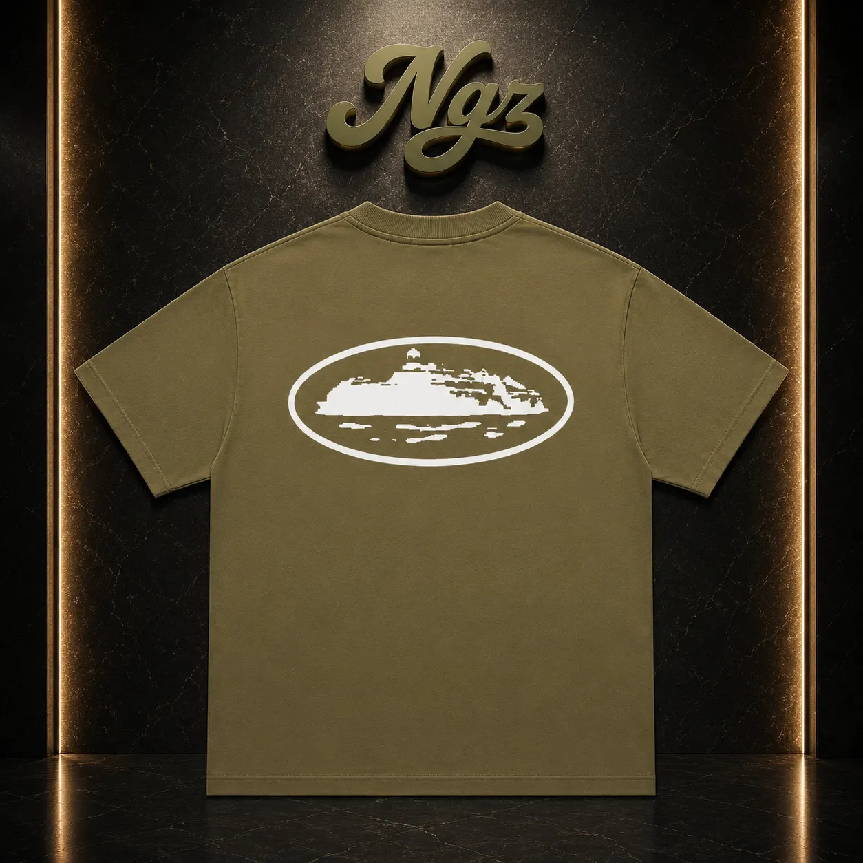 Corteiz Island — remera streetwear original, vista trasera