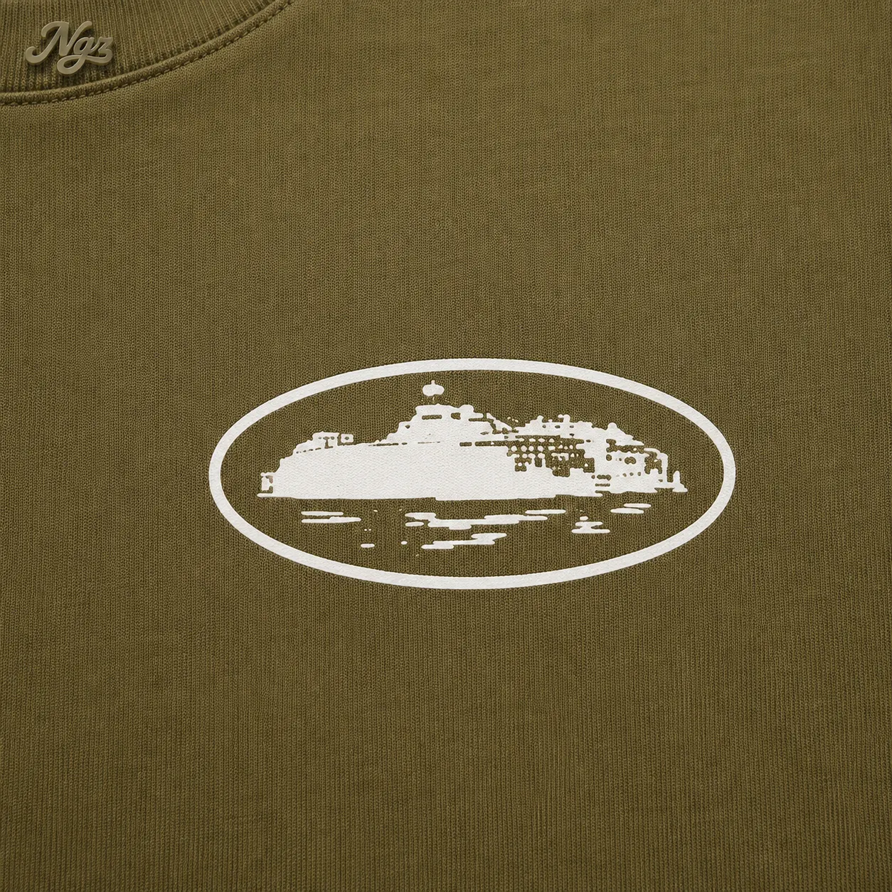 Corteiz Island — remera streetwear original, detalle