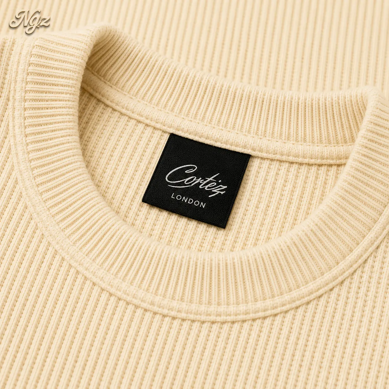 Corteiz Island Waffle Thermal — remera streetwear original, vista trasera