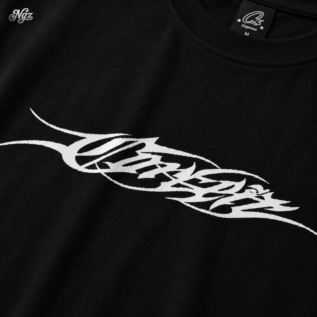 Corteiz Tribal Tee Black — remera streetwear original, vista trasera