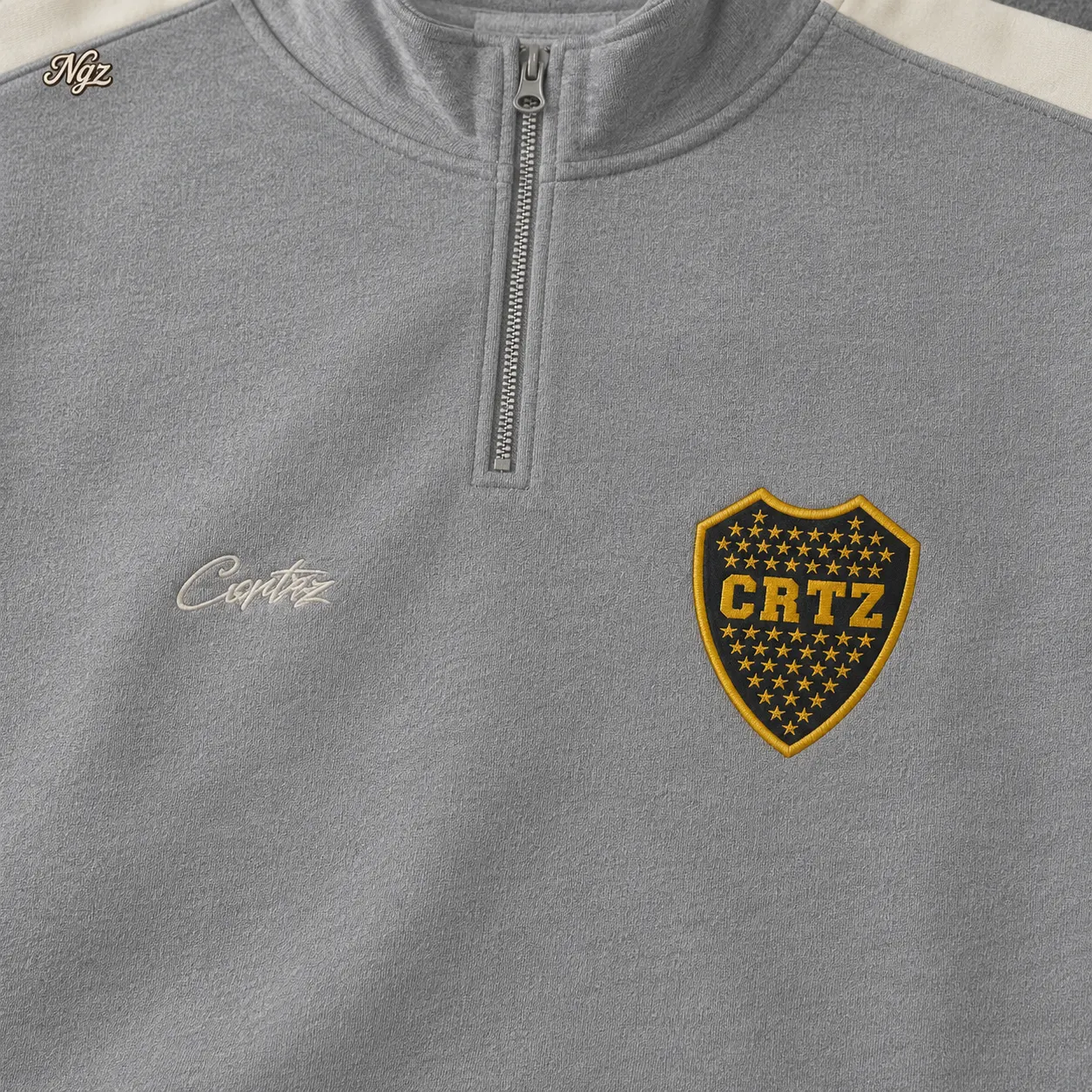 Corteiz X Boca — buzo streetwear original, vista trasera
