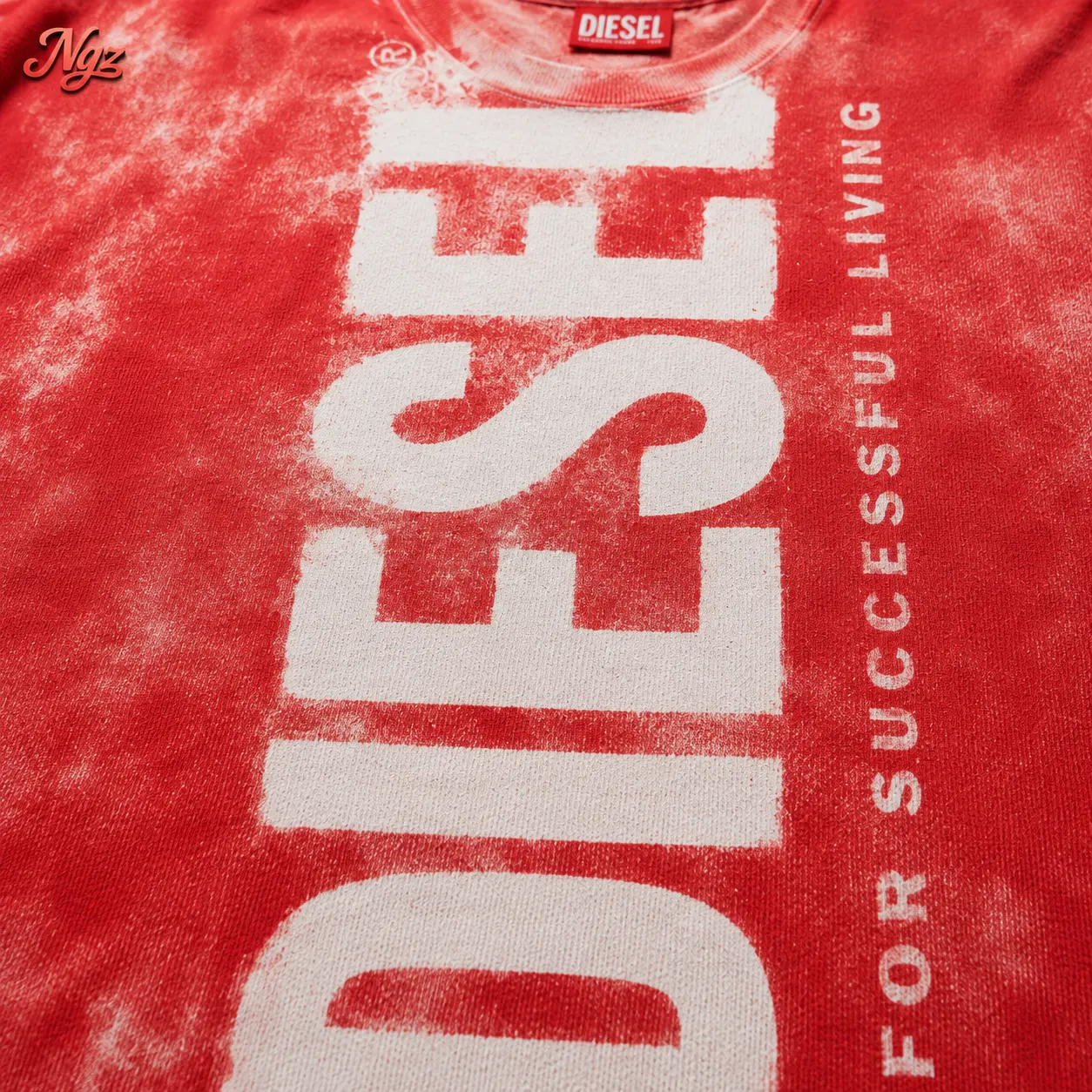Diesel T-Boxt-Bisc — remera streetwear original, detalle