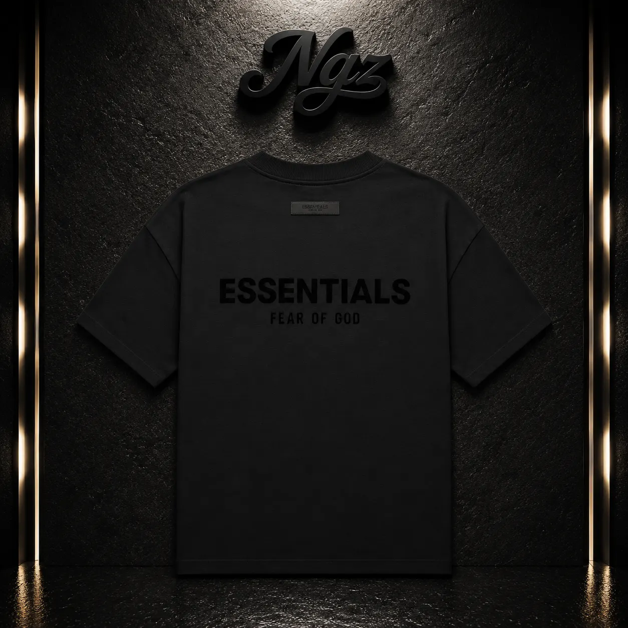 Essentials Tee SS25 — remera streetwear original, vista trasera