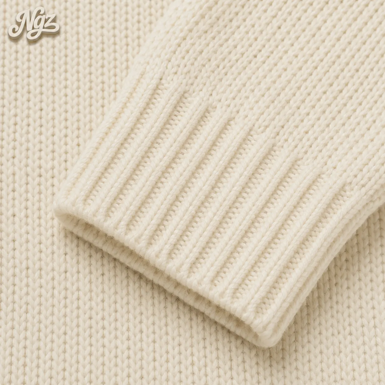 Master Off Sand Knit Sweater EME Studios — buzo streetwear original, vista lateral