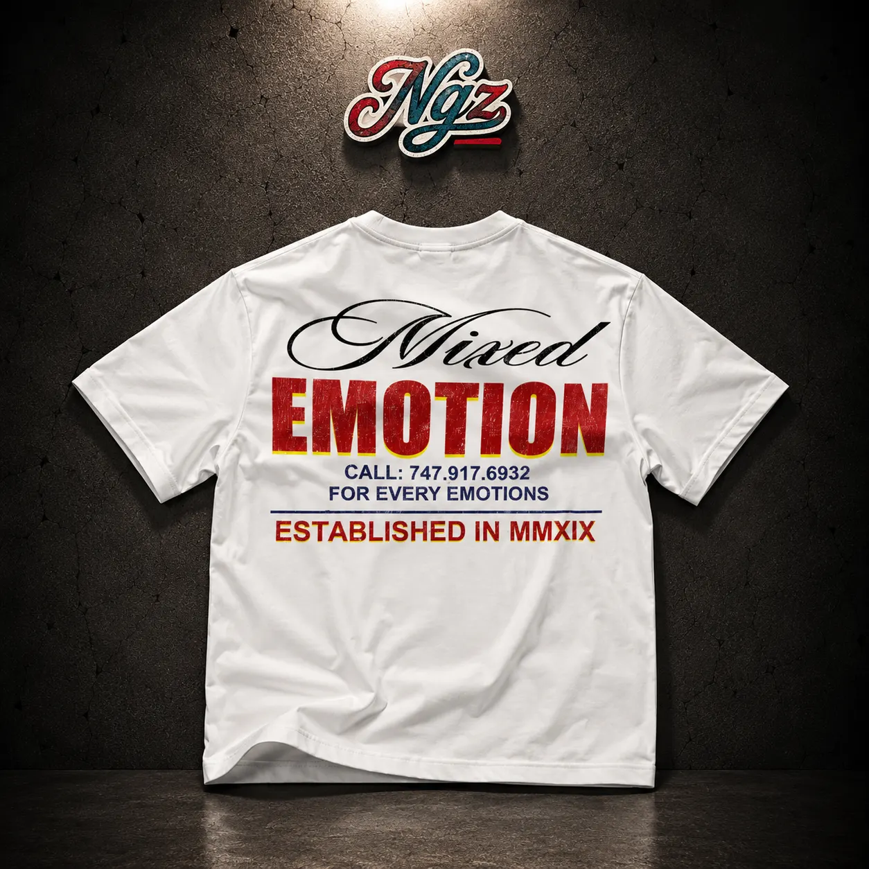 Mixed Emotion “Lottery” Tee Mixed Emotions — remera streetwear original, vista trasera