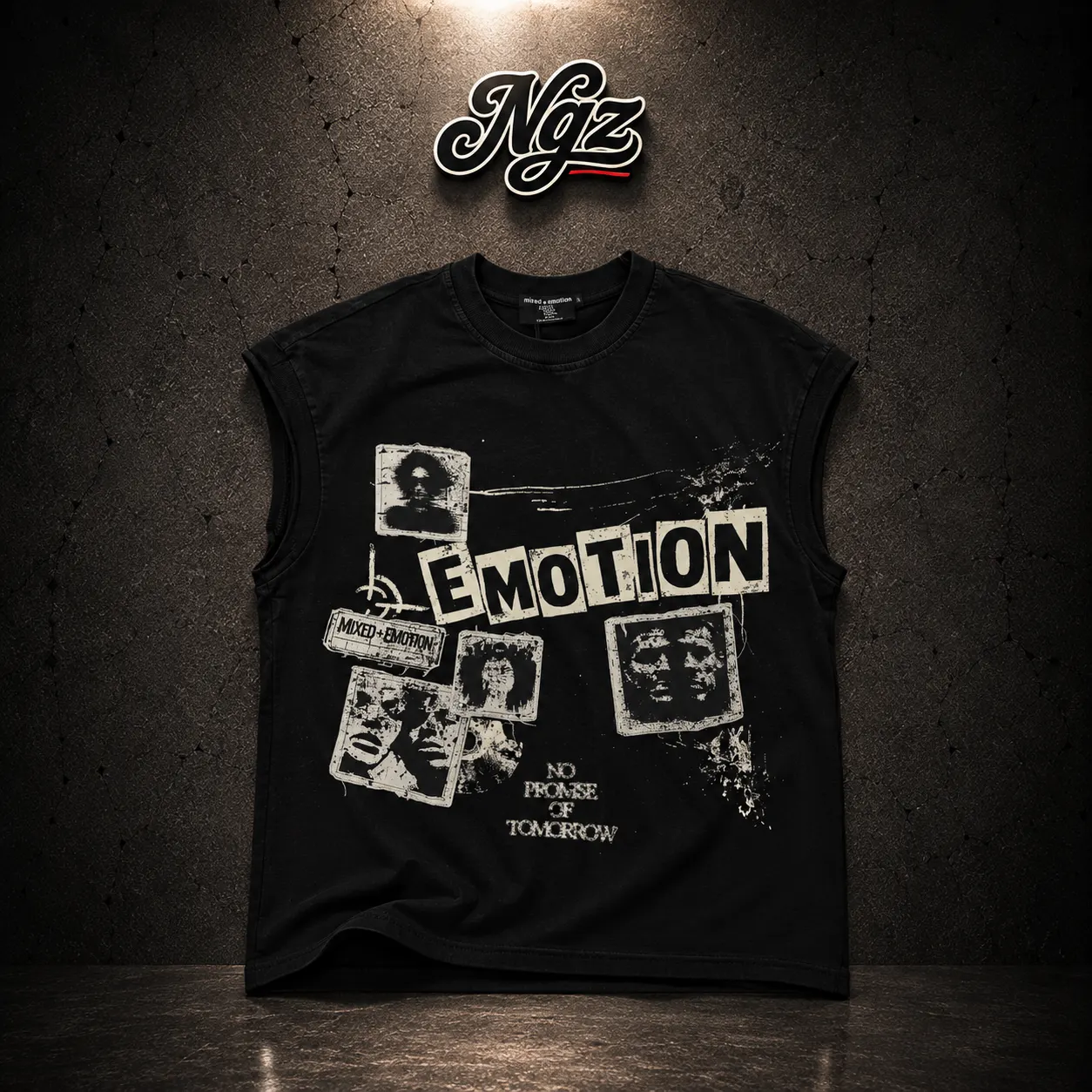 Mixed Emotion “New paper” Sleevele  tee Mixed Emotions — remera streetwear original, vista frontal