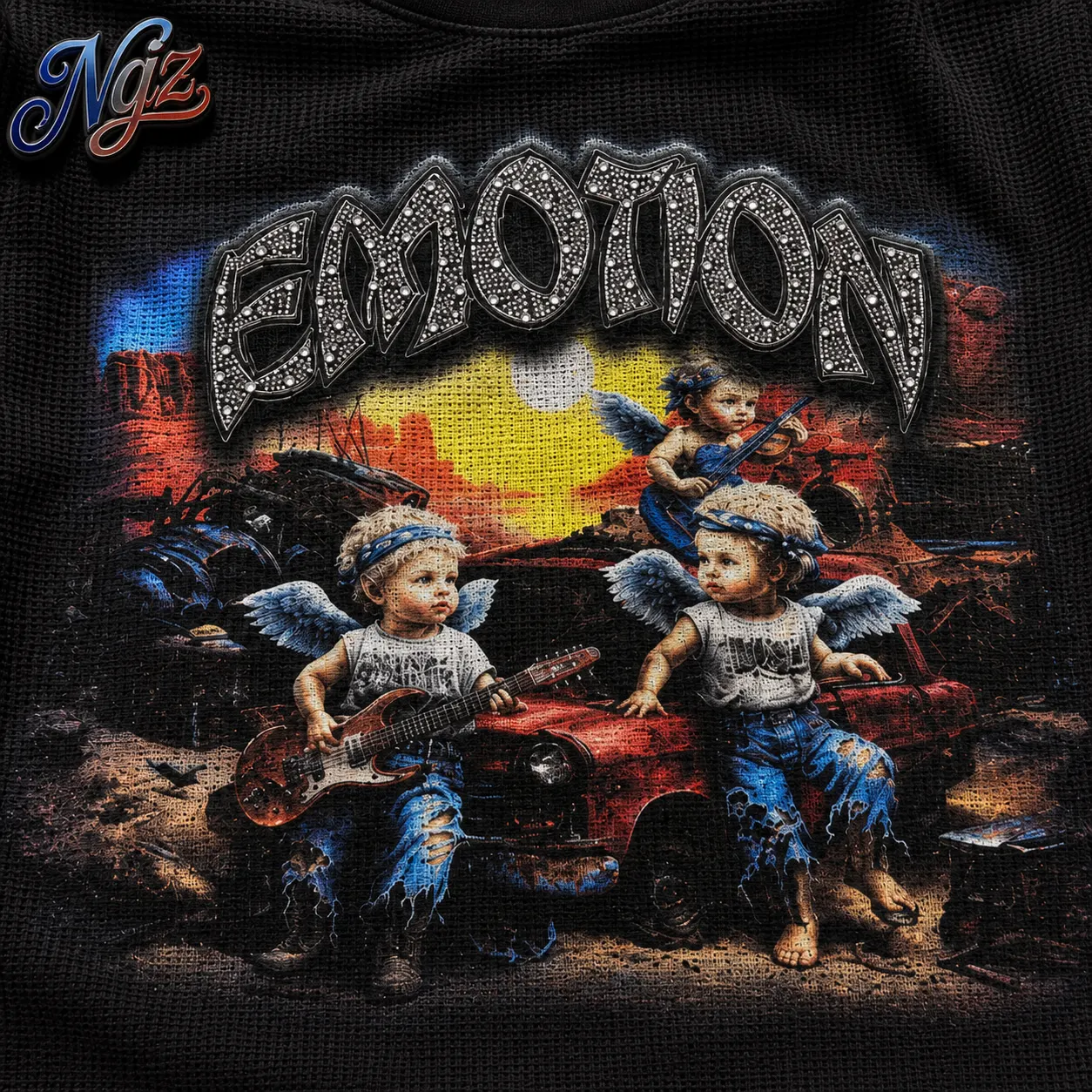 Mixed Emotion "Sunrise" Thermal Long Sleeve — buzo streetwear original, vista trasera