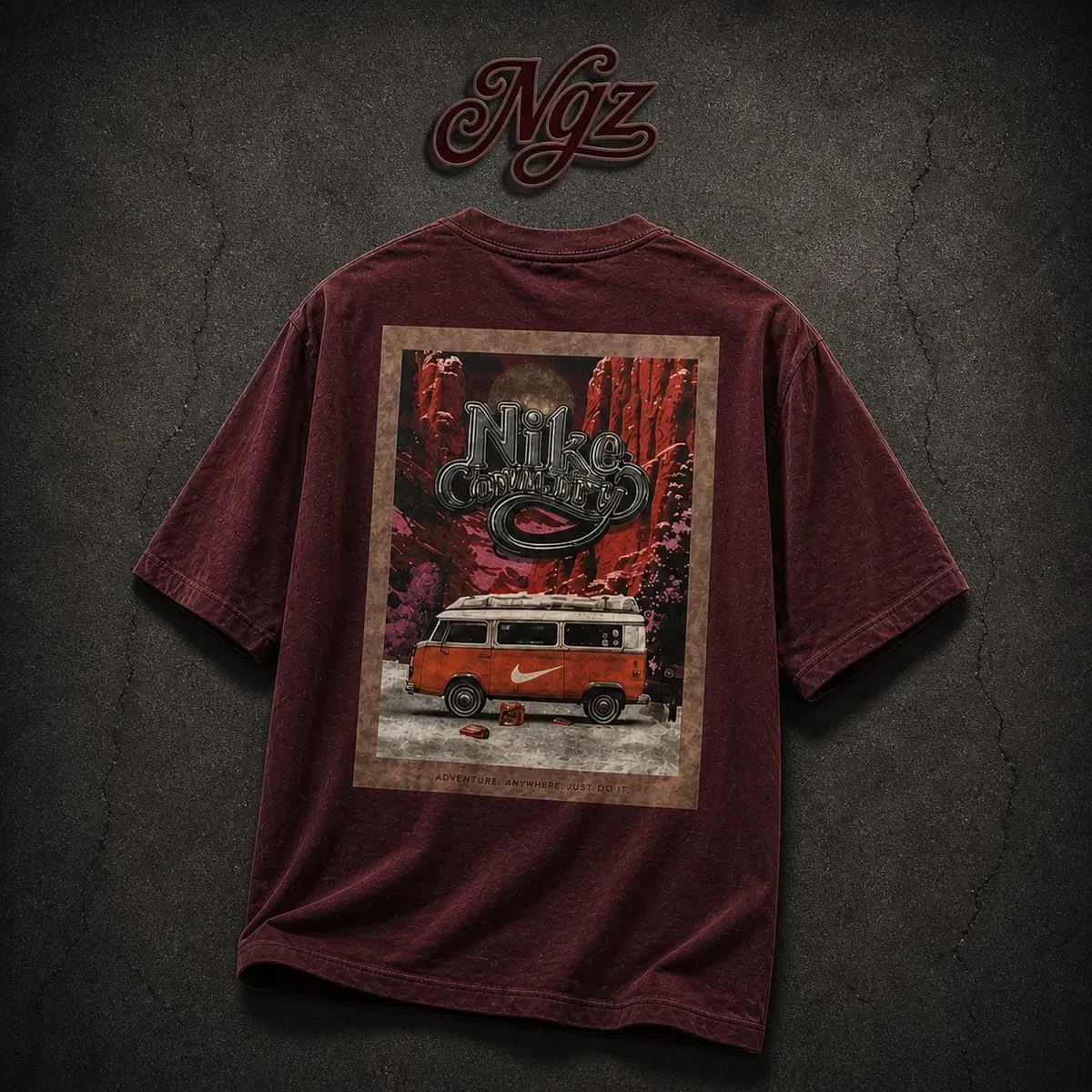 Nike Country — remera streetwear original, vista trasera