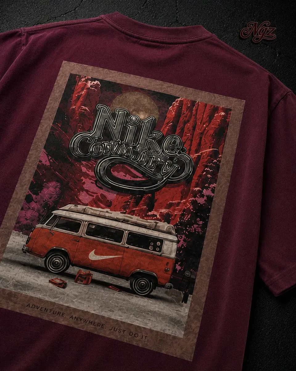 Nike Country — remera streetwear original, vista lateral