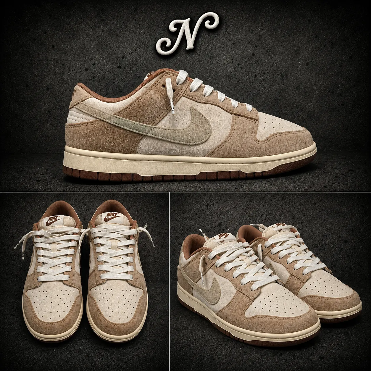 Nike Dunk Low Premium "Medium Curry" — zapatilla streetwear original, vista frontal