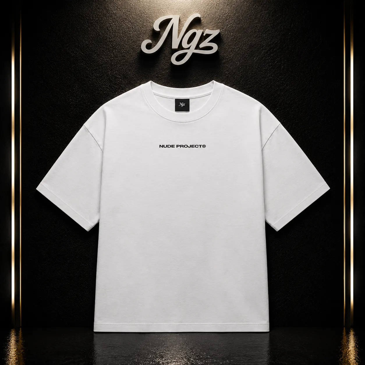 Nude Project  Cherry Tee White — remera streetwear original, vista frontal