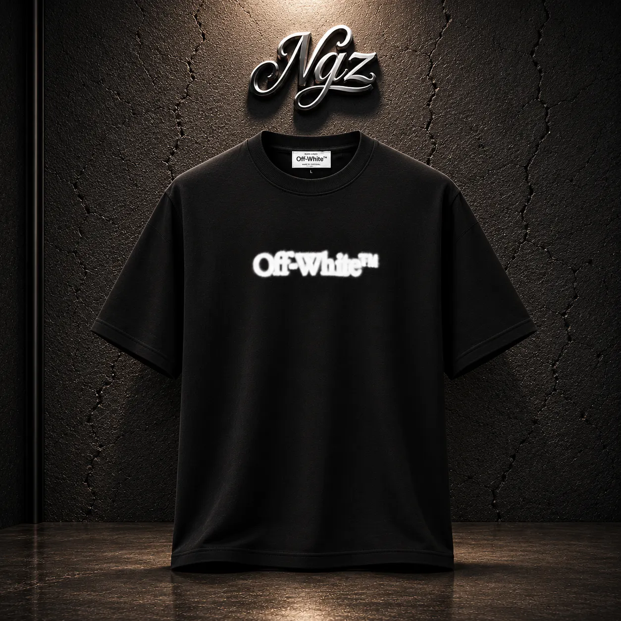 Off White Blur Off-White — remera streetwear original, vista frontal