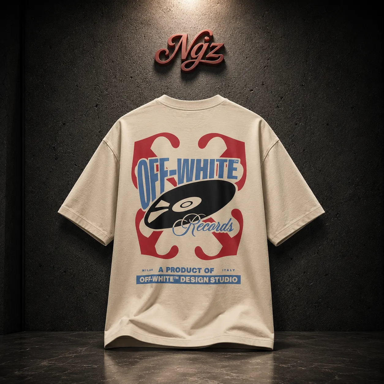 Off-White Hl Vinyl Skate T-Shirt — remera streetwear original, vista trasera