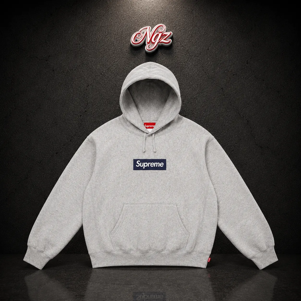 Supreme Box Logo Hooded Sweatshirt — buzo streetwear original, vista frontal