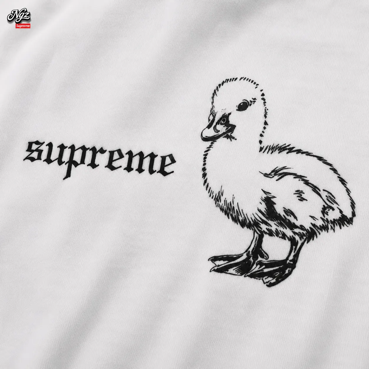 Supreme Duck Tee 'White Corteiz — remera streetwear original, vista trasera