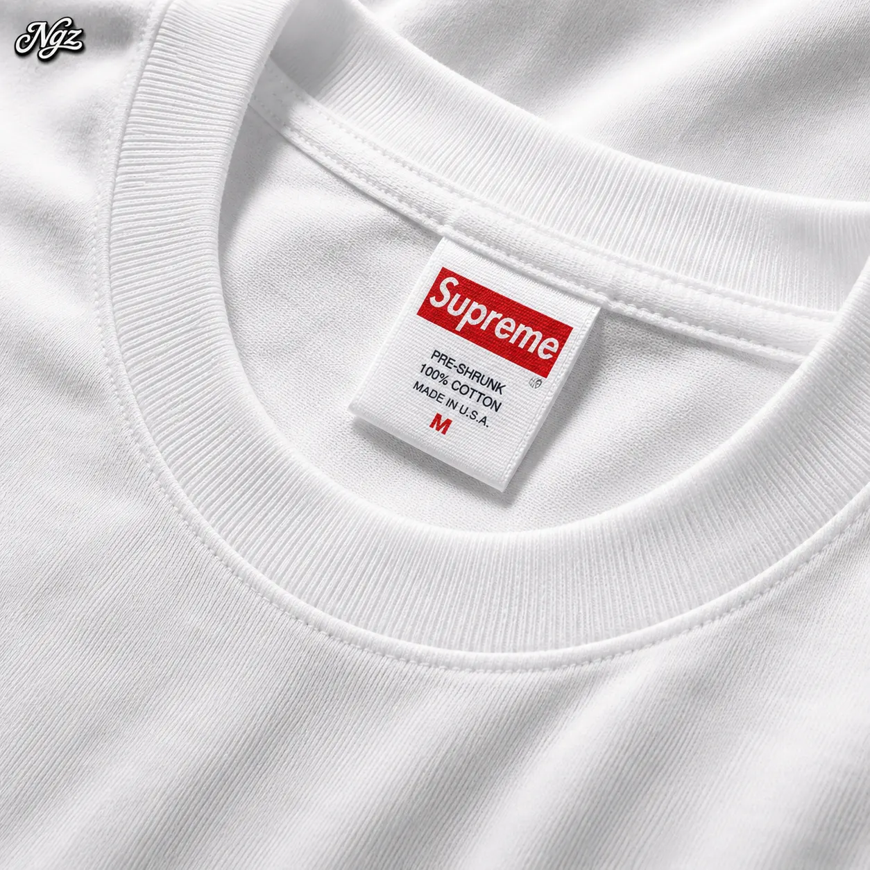 Supreme Duck Tee 'White Corteiz — remera streetwear original, detalle