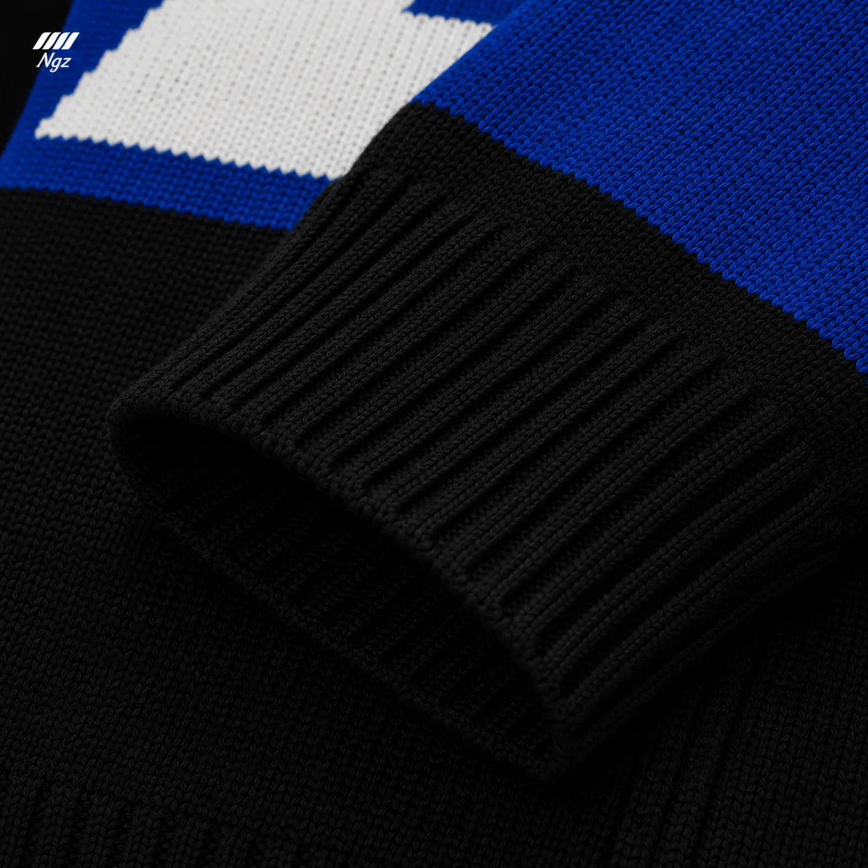 Thrill Sodalite R9 Zipper Knit EME Studios — buzo streetwear original, vista lateral