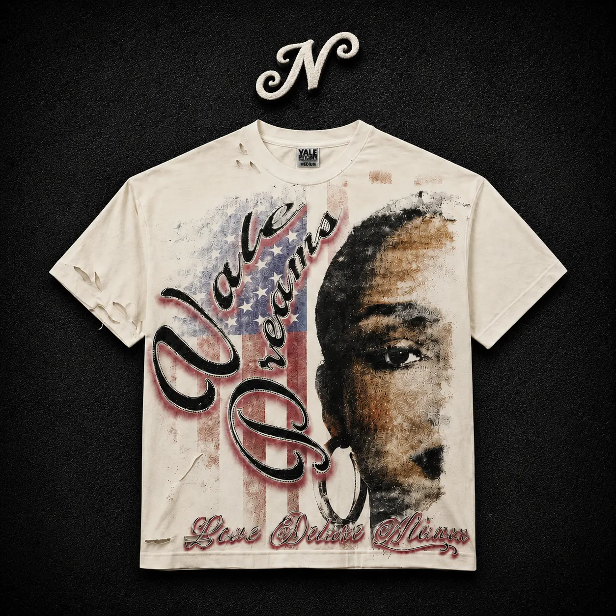 Vale Forever Americas Dream Bling Tee Valley — remera streetwear original, vista frontal