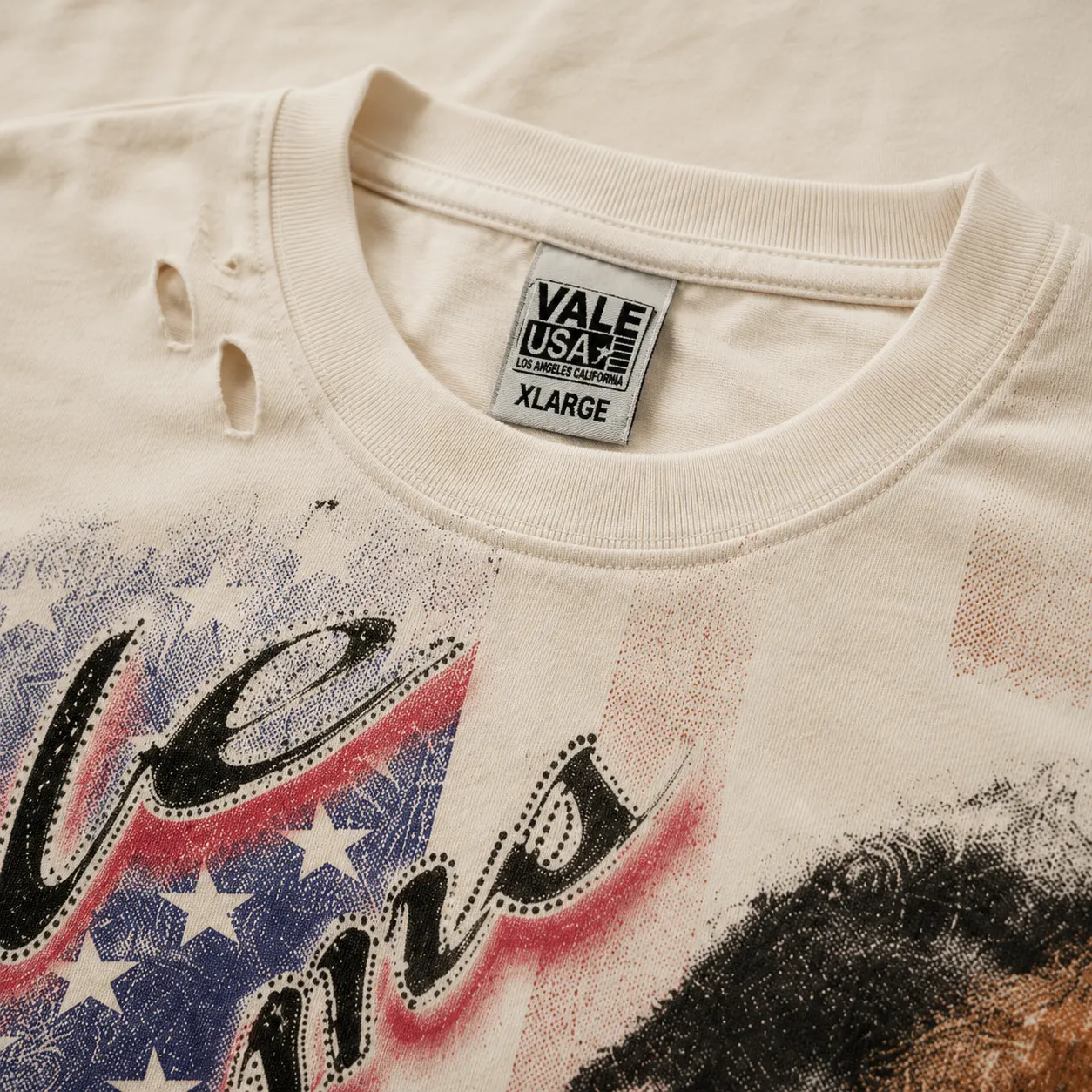 Vale Forever Americas Dream Bling Tee Valley — remera streetwear original, vista trasera