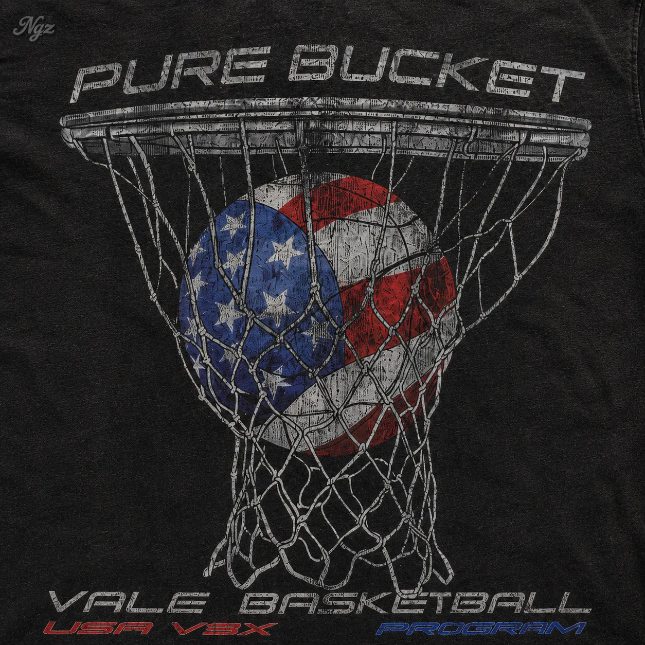 Valley Pure Bucket — remera streetwear original, vista trasera